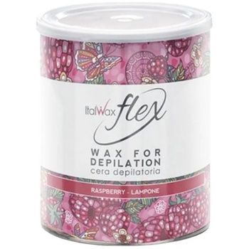 ItalWax Elasztikus Gyanta Gyöngy Fém Dobozban - Flex Málna(TiO2) - 800gr